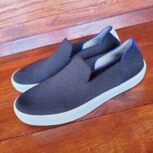 Rothy's Knit Loafers Shoes Women 8 Black Slip On Original Stretch Comfort